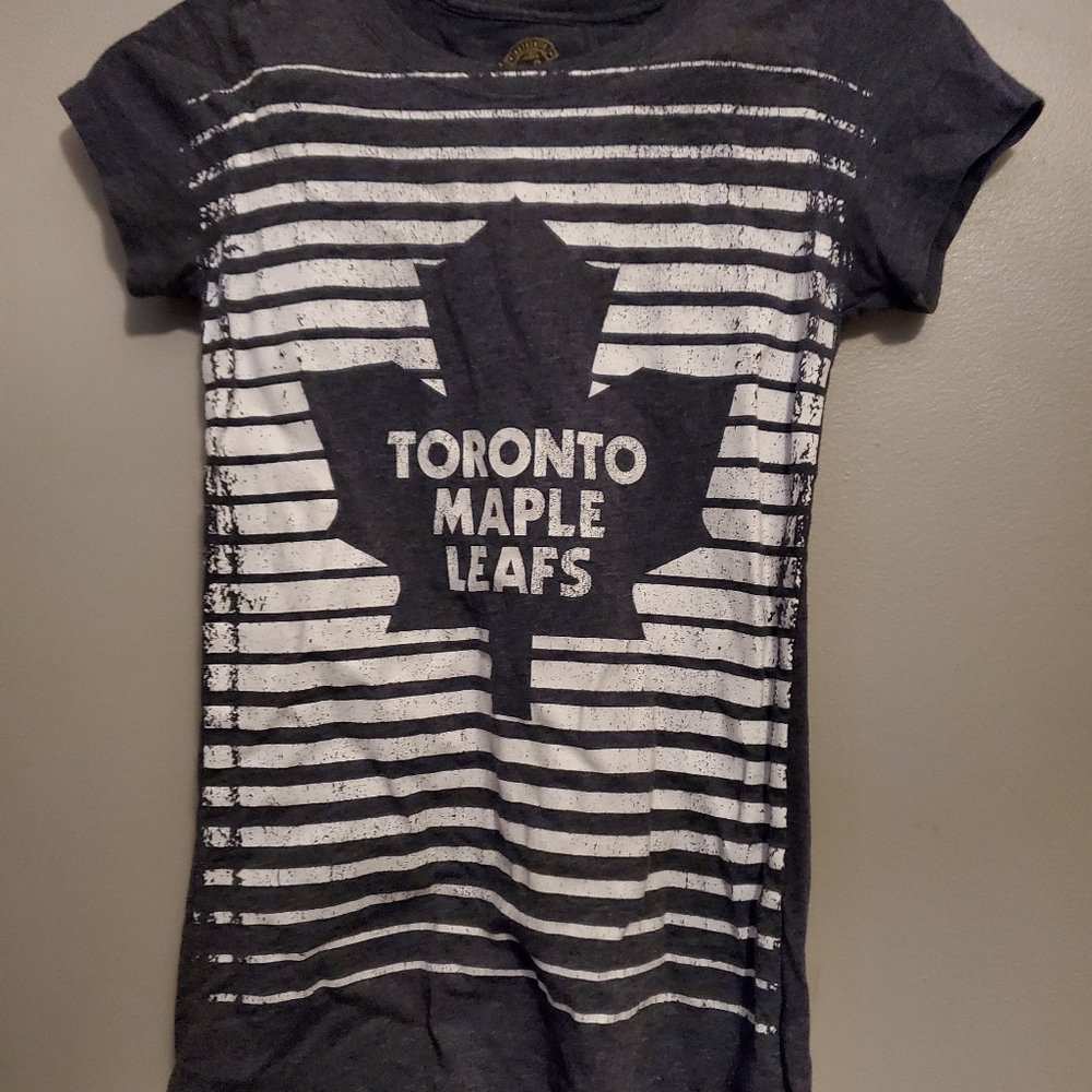 Retro Sport Navy/White Toronto Maple Leafs Shirt - Size S